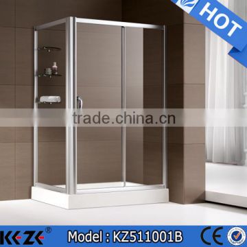 6/8mm glass square shower enclosure with acrylic board
