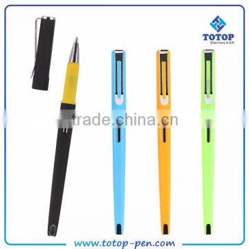 Strict QC system writing fluently new plastic pen with cap