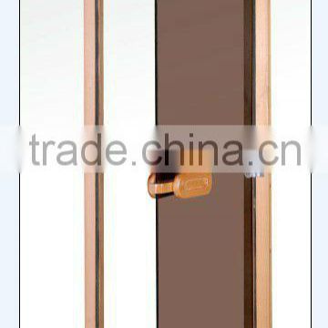 Latest design wooden frame glass doors