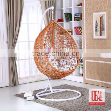 high end egg swing chair outdoor swing sets for adults,swing rattan egg chair, hanging hammocks with stand