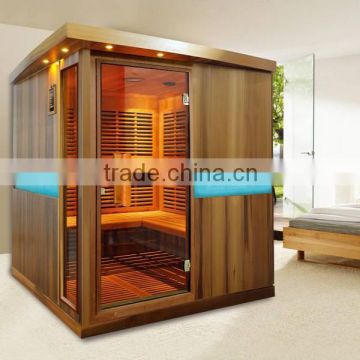 2016 New canadian hemlock infrared sauna room KN-004D