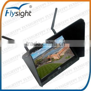 C536 Newest DJI phantom FPV Monitor Flysight RC801 Black Pearl FPV 5.8G 32CH LCD 7 Inch Monitor With Dual Receiver