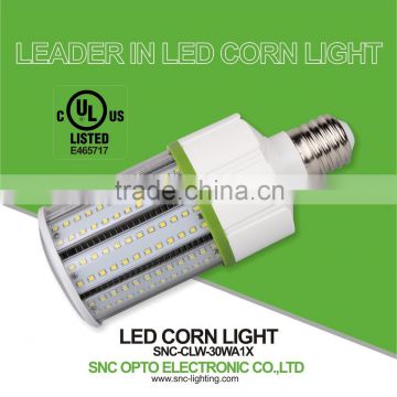 Cool white color temperature led corn light E26 E39 base UL cUL listed