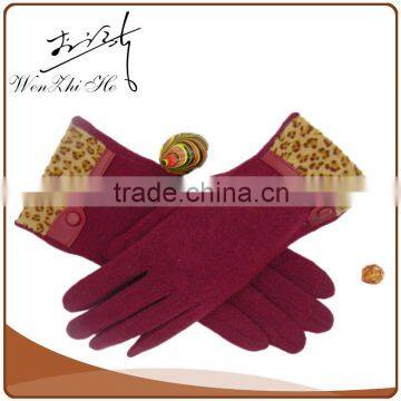 Fashion Woman Winter Woolen Hand Knitted Gloves