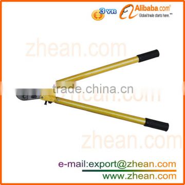 insulated cable shears/rubber cutting shears/handle with wood insulated shear