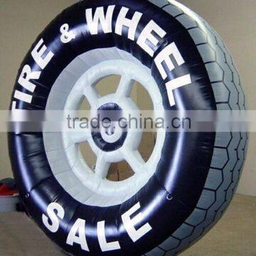 OEM inflatable large car tyre / inflatable advertising car tyre