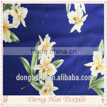 Flower design 100 cotton stretch poplin fabric characteristics