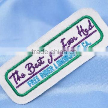personalized bulk embroidery stitched fabric labels