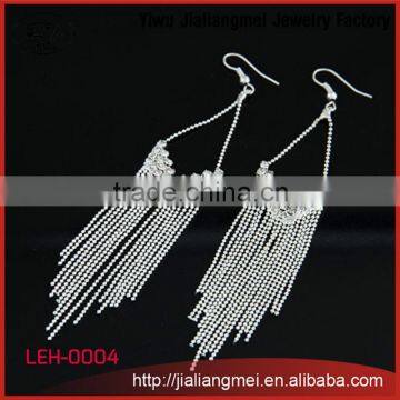 Fashion design metal tassel hanging earrings for women