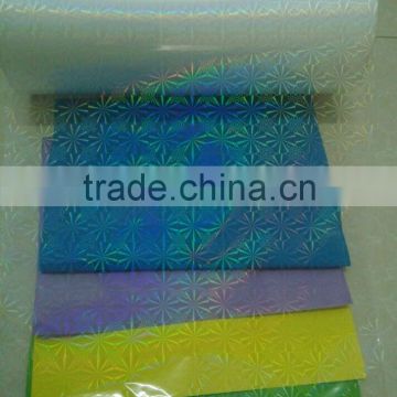 Hot sell comomaly pattern BOPP hologram thermal lamination film