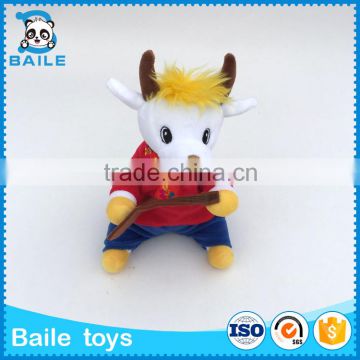 Customize Goat Plush Goat toy with cloth,OEM is welcome