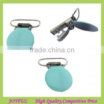 Colorful Metal Suspender Clips With Plastic Teeth