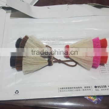 High quality colorful horse hair tassel made by hand in Anping supply samples