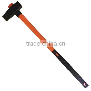 6LB red carbon steel axe with fiberglass handle and tpr pvc antislip tube grip