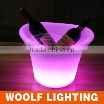 plastic led illuminated ice bucket for sale