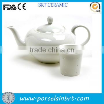 Whole tea set with infuser Porcelain tea pot