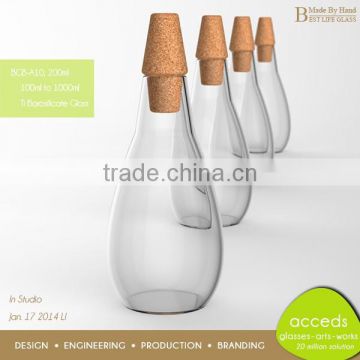 Decorative European Wholesale Custom Small Empty Glass Soda Bottles