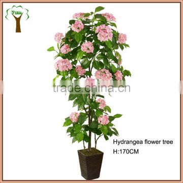 artificial pink hydrangea flowering tree