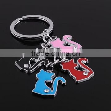 Guo hao hot sale custom angel shape metal keychain ring , nice metal keychain