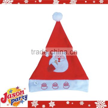 santa claus hat / christmas fibre optic hat / knit santa hat