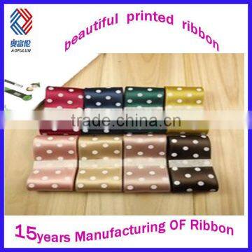 38mm decorative printed satin ribbon