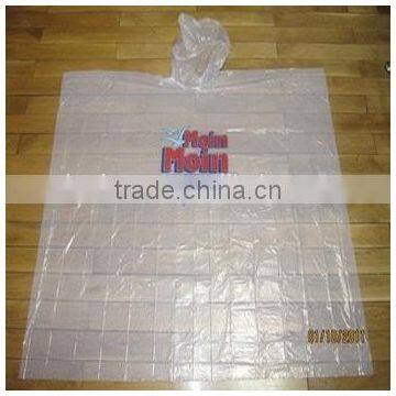 New arrival promotional waterproof disposable raincoat/rain poncho with customized logo