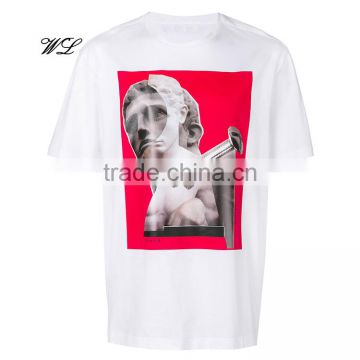 2017 Summer mens white t-shirt printing design t-shirt casual mens tops