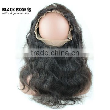 Peruvian Hair 360 Lace Frontal Closure With lace Band