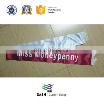 decorative party sash with clip