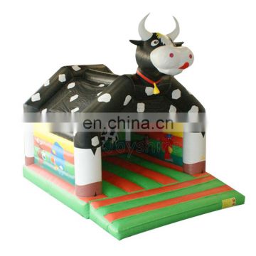 Milk Cow Inflatable Jumping Bouncer Kids Bounce House Moonwalk Jumper For Sale