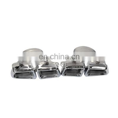 New style Universal Exhaust Muffler Tips For Mercedes W221 S350 GL ML W166 X164 14-16 GL63 AMG