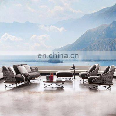 Outdoor Wicker Chair Sofa Garden Outdoor Courtyard Leisure Balcony Living Room Villa Wicker Sofa Combination Furniture