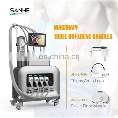 Sanhe Beauty Technology Non Invasive Painless Electric Ems Muscle Stimulator 5 Handles Slimming Machine Ems Muscle