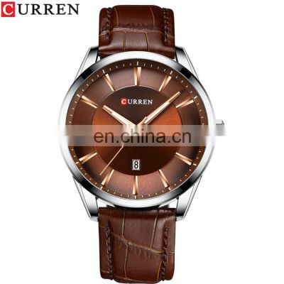 CURREN 8365 Newest Simple Good Watches For Men Leather Strap Quartz Current Mens Fashion Gents Watch