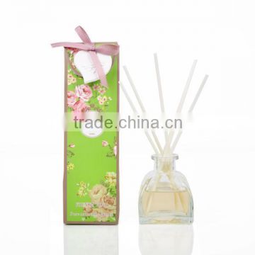 50ml Home fragrance Aroma Reed Diffuser with glass bottle and clay decoration SA-2012