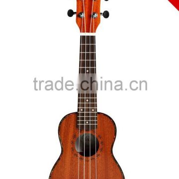 cheap wholesale 21" soprano engraving ukulele with ukulele bag