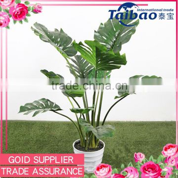 4 feet indoor decorative green plastic leaves artificial house plants for sale