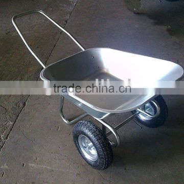 Qingdao RUNTONG Two Wheel Wheelbarrow,Metal Garden Tool Wheelbarrow