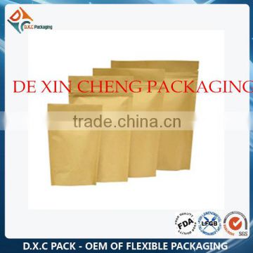Knack Package Laminated Bags With Resealable Zipper For Organic Food Packaging