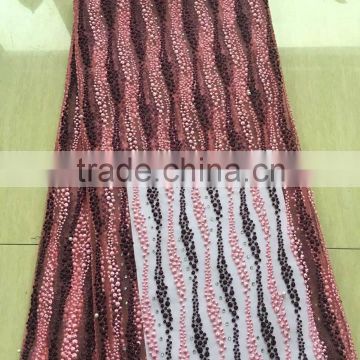 african tulle lace fabric french lace fabric with beads high quality for wedding dress