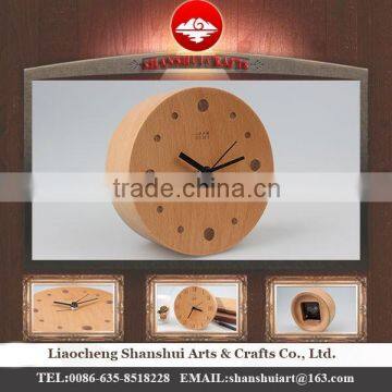 Cheap Wood carving desktop clock wholesale, DRZ005