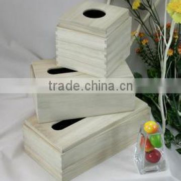 wholesale custom high quality wooden tissue box