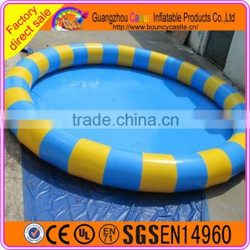 Round inflatable giant swimming pool for adults