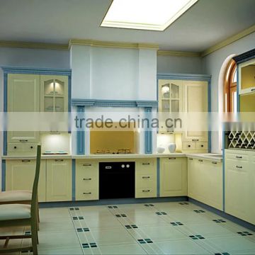 Rubber Wood Kitchen Furniture Kitchen Cabinet Wood Types in Guangdong