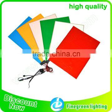 multi color A4 size el panel with DC 12 V inverter