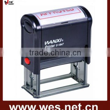 WES self-inking Rubber stamp with good accuracy