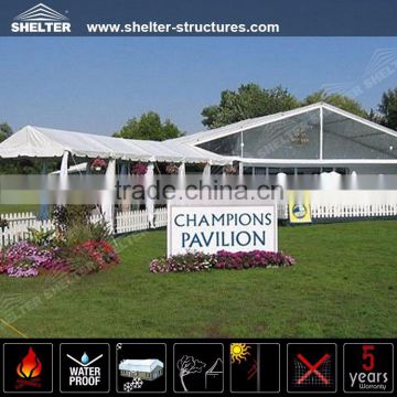 15x30m Used transparent marquee tent with chairs and tables accessories for sale