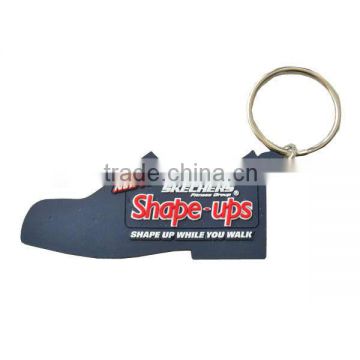 2D silicon Rubber shose shape key chain