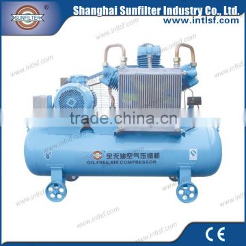 Oil free piston type medial air compressor