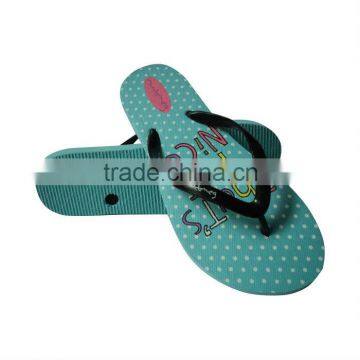 2013 New beauful design well sale cheap women's flip flops/women's slippers/sandals/shoes with print pattern insole(HG13021-1